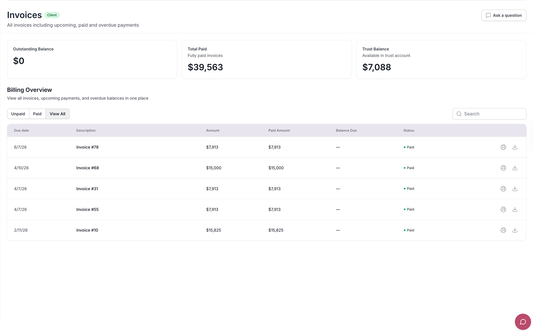 Secure Client Portal